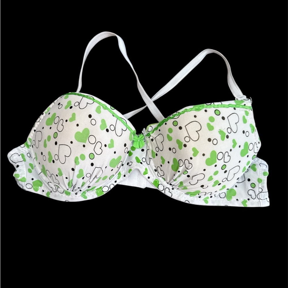 NWOT Wei Nong Hao Heart Patterned Bra Size 32C
